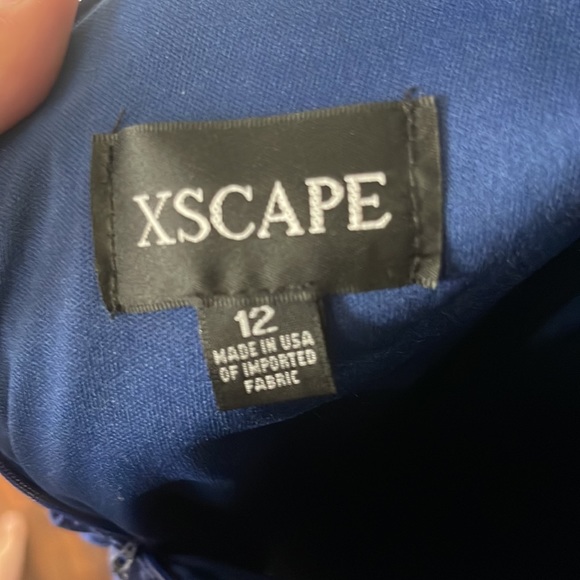 Blue Xscape Prom Dress - Picture 3 of 3